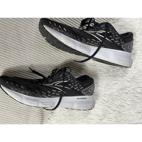 Brooks Glycerin 20 Sneakers Men Size 12.5 Shoes Running Black White Mesh Fit2Run main image 4